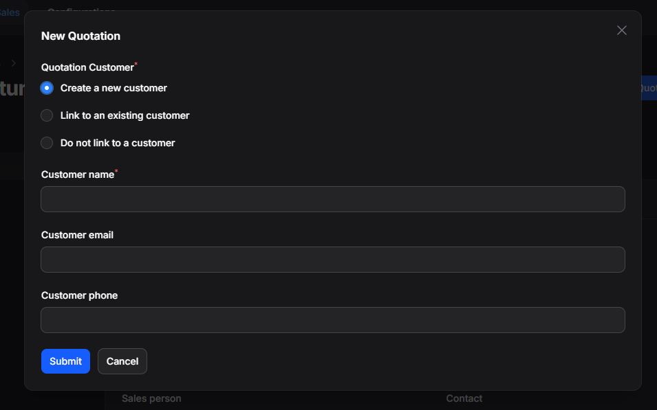 create quotation